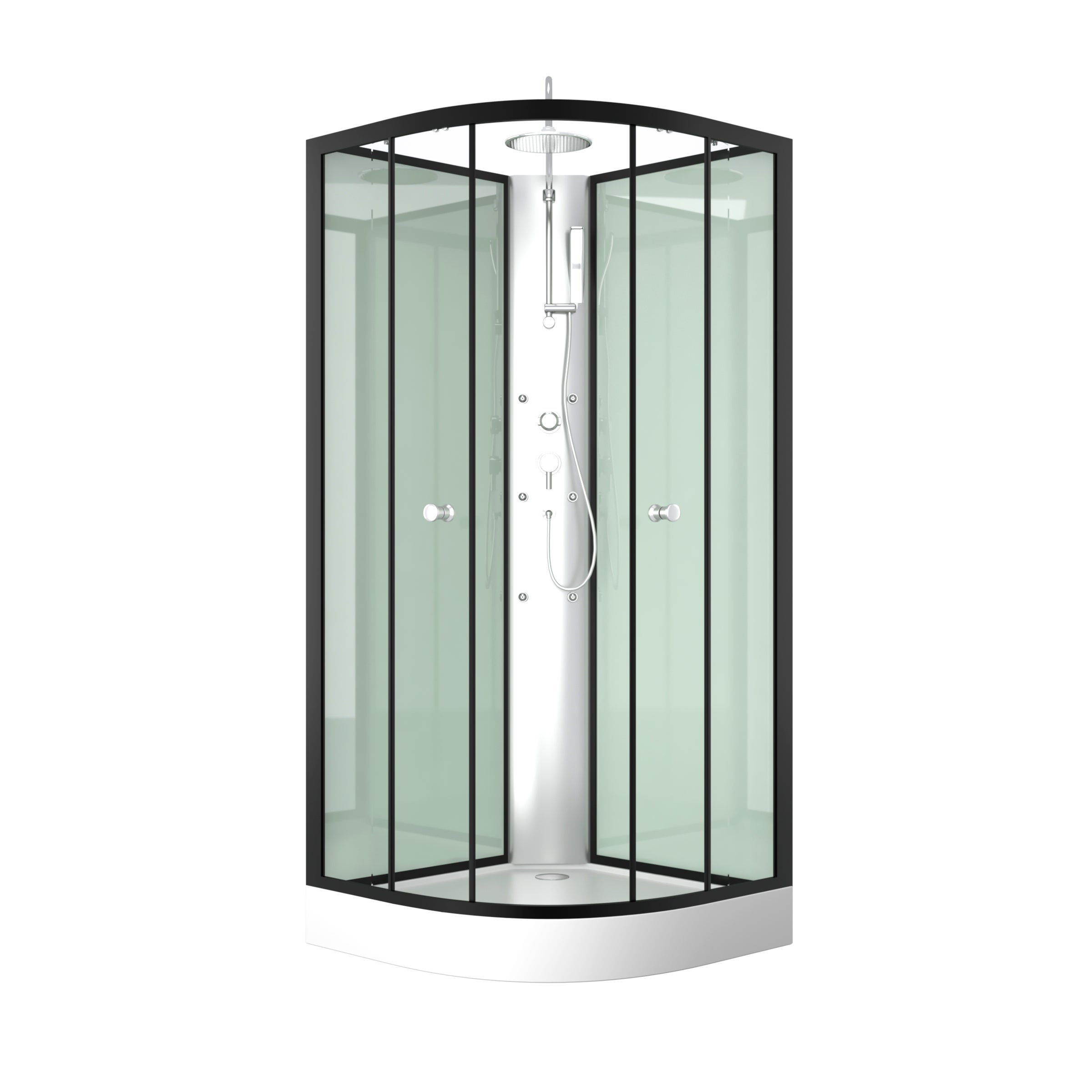 Cabine de douche 85x85x225cm 1/4 de cercle - ZEENY - 3