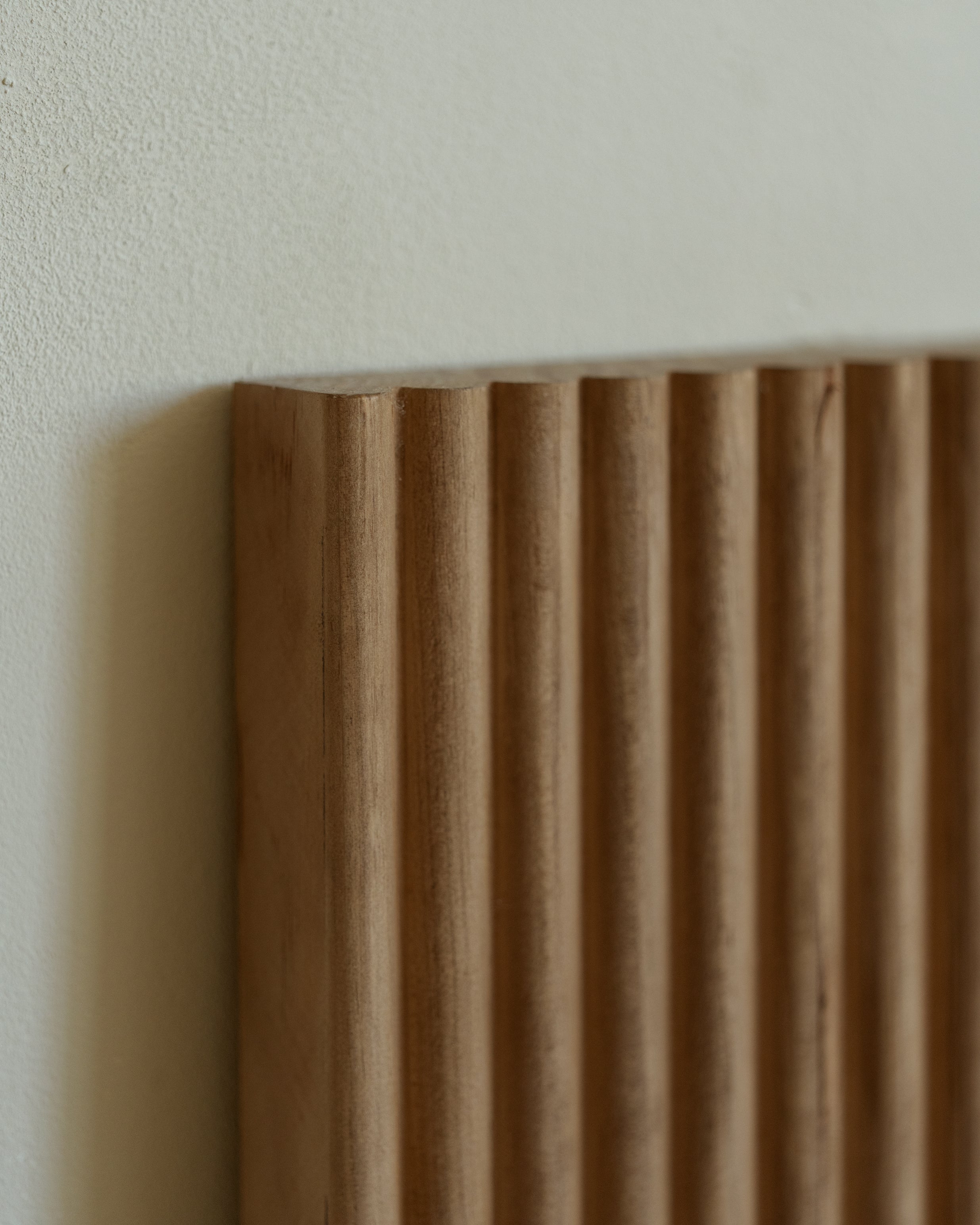 BALI - Tête de lit en bois massif dans le ton chêne foncé 120x60cm - DECOWOOD - 3