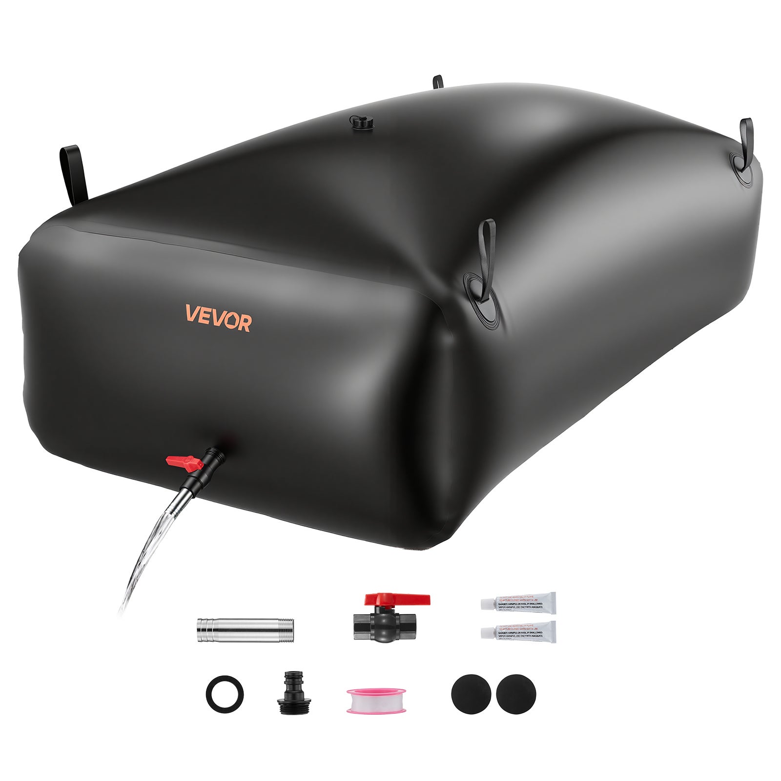 Vessie de Stockage D'eau-VEVOR-330 L-Réservoir D'eau Pliable PVC 1000D