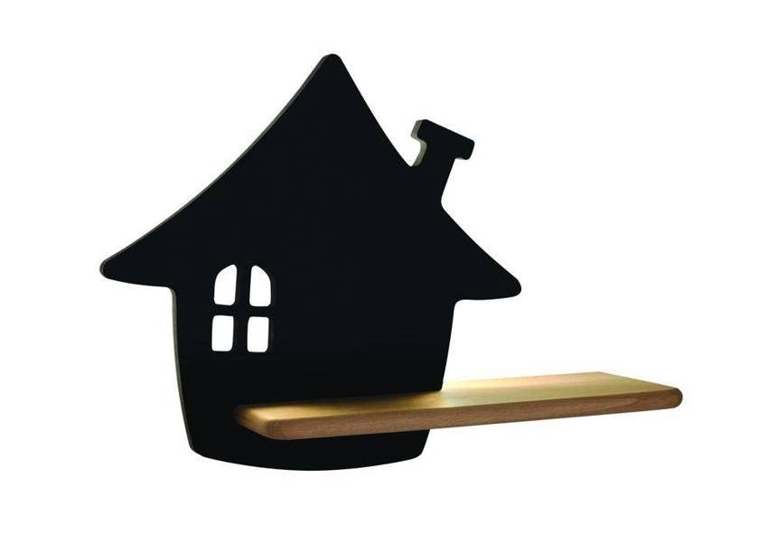 Kinkiet ścienny House czarny z jasnym drewnem LED 4W 4000K 200lm wym: 26 x 35 x 12 cm metal IP20 Candellux