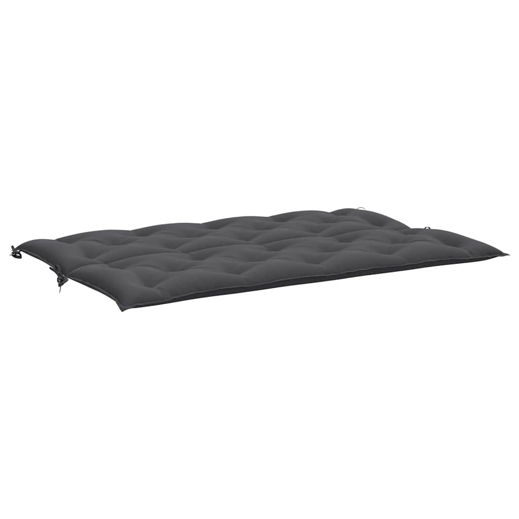 Coussin de banc de jardin tissu Oxford anthracite 150x(50+50)x7 cm - 5