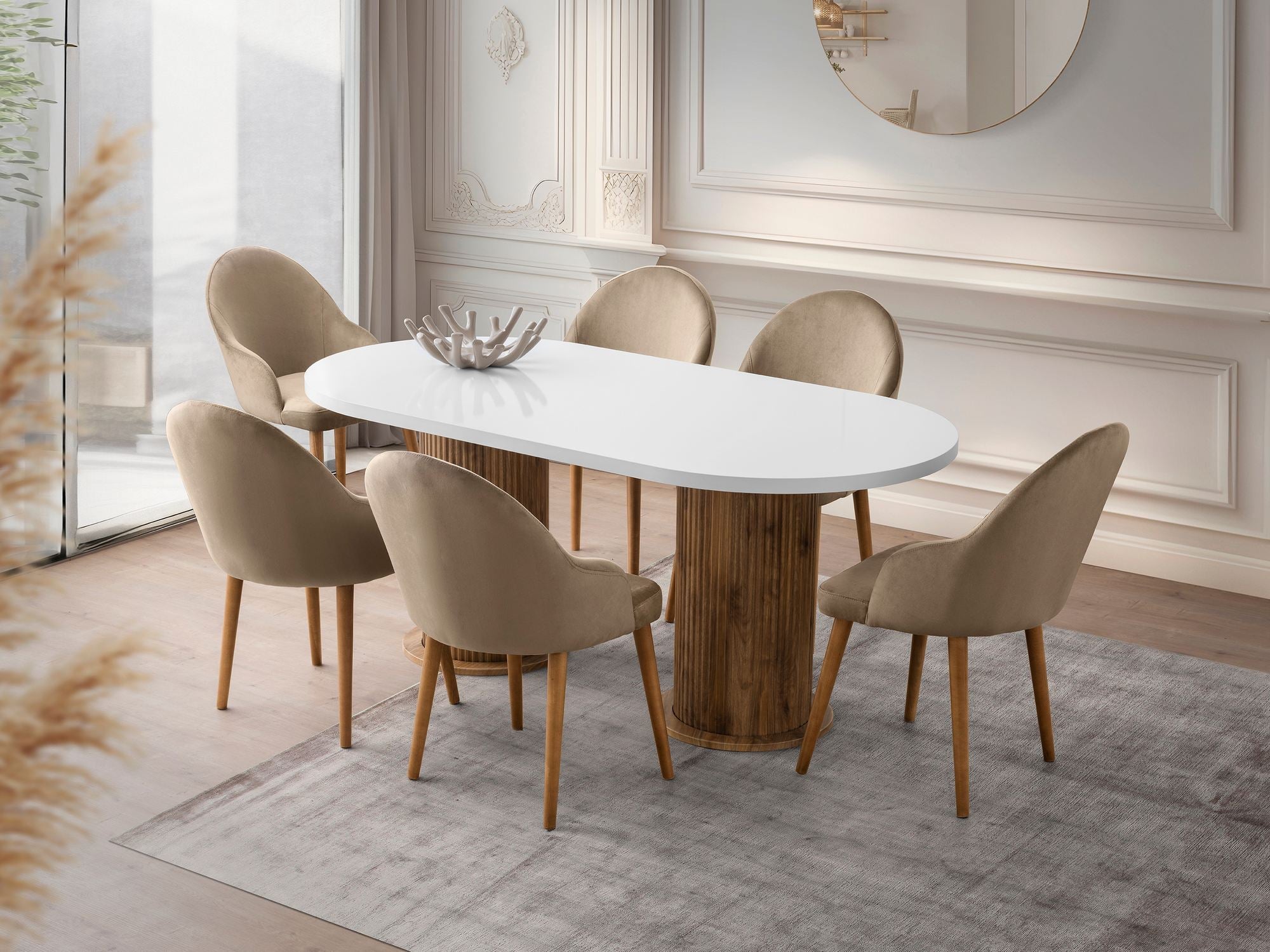 Menzzo  Mesa De Comedor-Milas- Blanca , Leroy Merlin