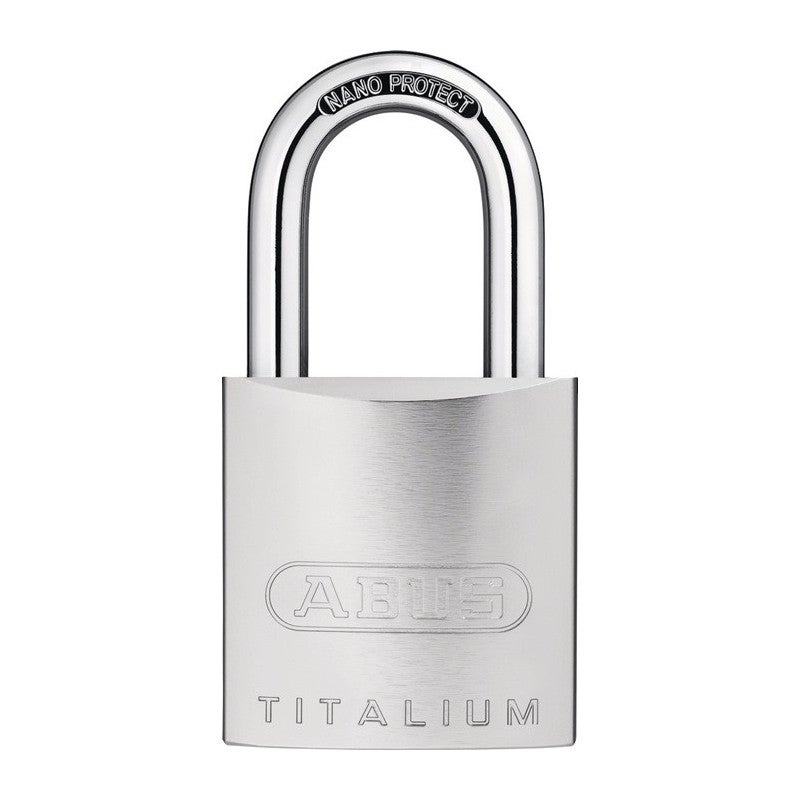 ABUS Cadenas Titalium 96CSTI/50 - Corps De Cadenas Léger En Aluminium Spécial Massif - Avec Protection Intégrée De L'anse - Niveau De Sécurité ABUS 8 - Argenté ABUS Cadenas Titalium 96CSTI/50 - Corps De Cadenas Léger En Aluminium Spécial Massif - Avec Protection Intégrée De L'anse - Niveau De Sécurité ABUS 8 - Argenté