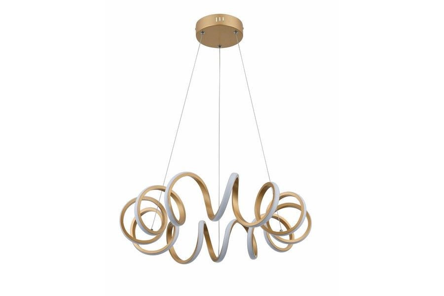 Lampa wisząca Loop LED 40W Neutralna biel 3200lm złota wym: 120 x 55 x 55 cm Reality