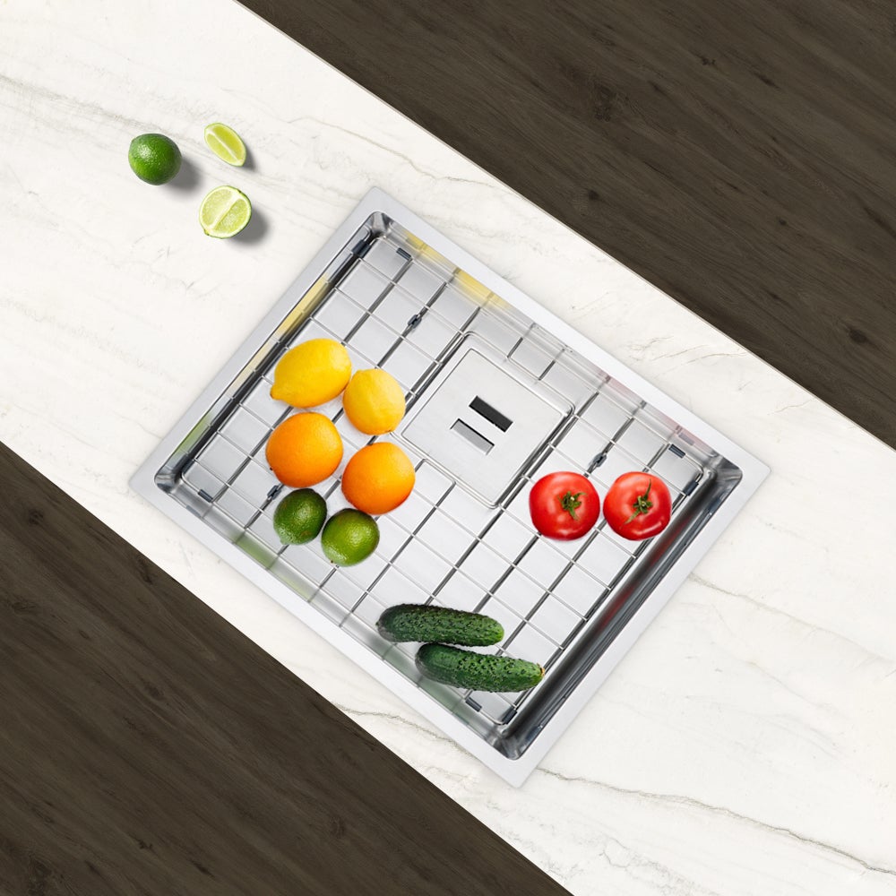 ANDEMEN | Égouttoir en acier inoxydable Ares 49x39x3 cm|égouttoir à vaisselle pour évier de cuisine | Facile à nettoyer et à ranger - 3