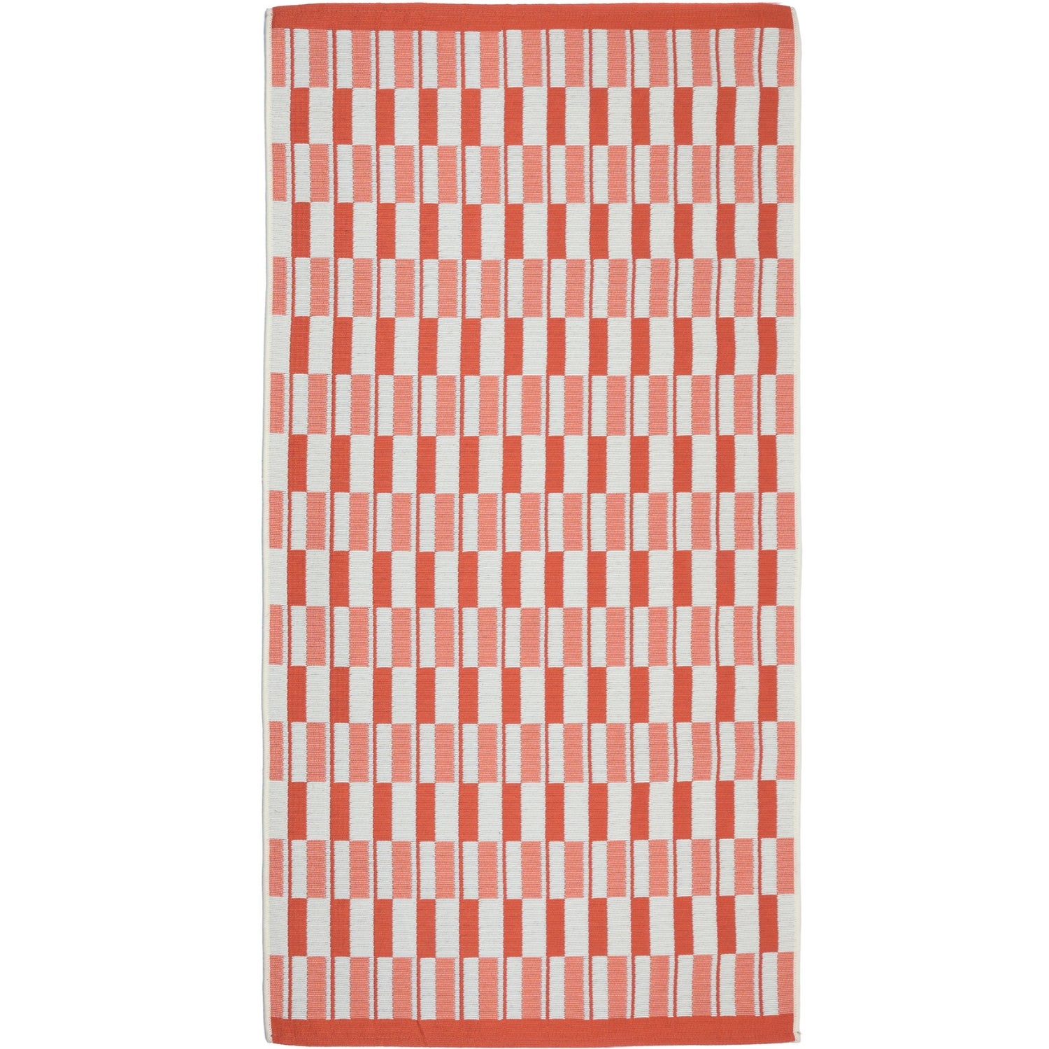 Dywan wewnętrzny zewnętrzny INEZ 80x150 cm OEKO-TEX modern pomarańczowy