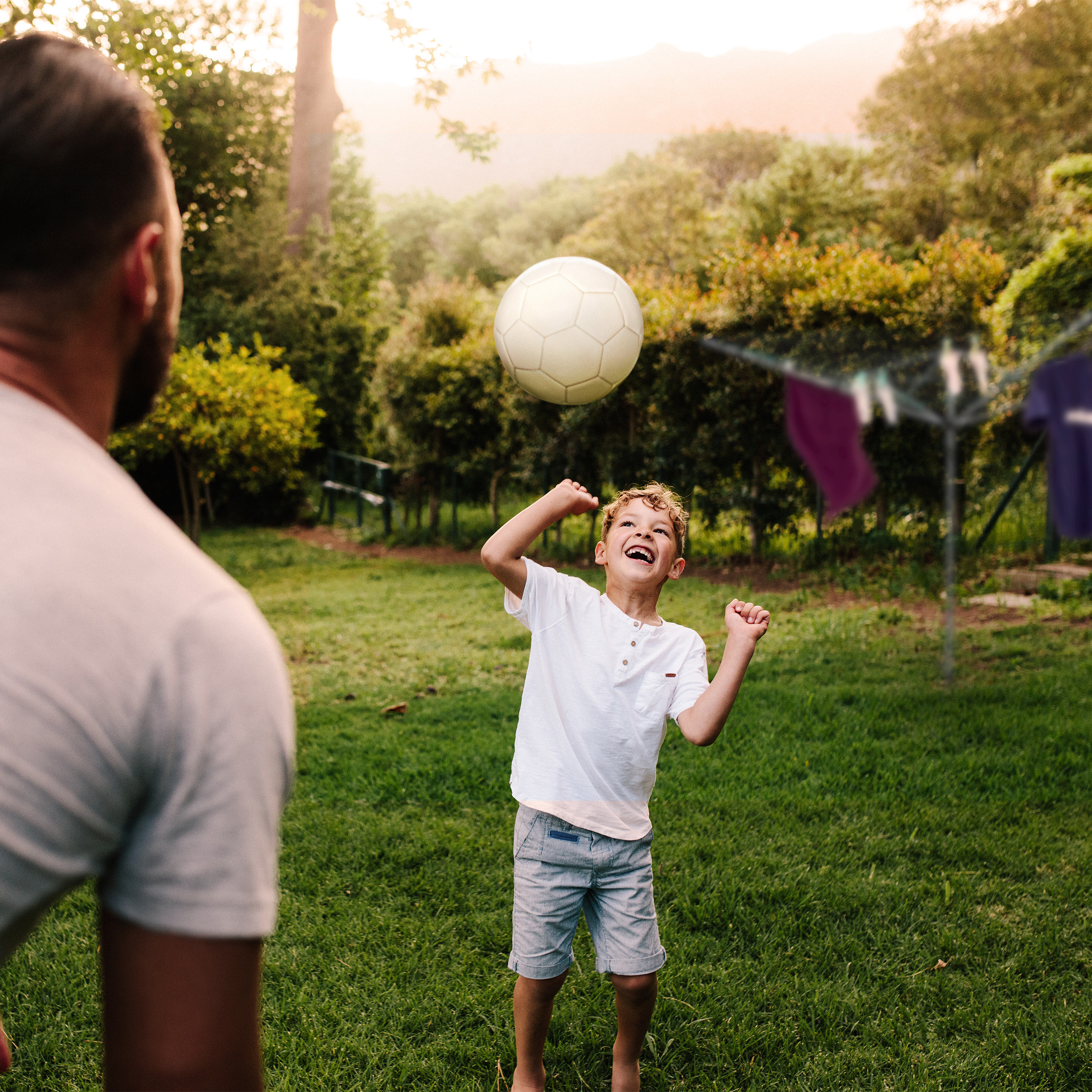 Sèche-linge parapluie Corde de 49 m 4 côtés Piquet de sol très stable Séchoir, gris, Relaxdays - 3