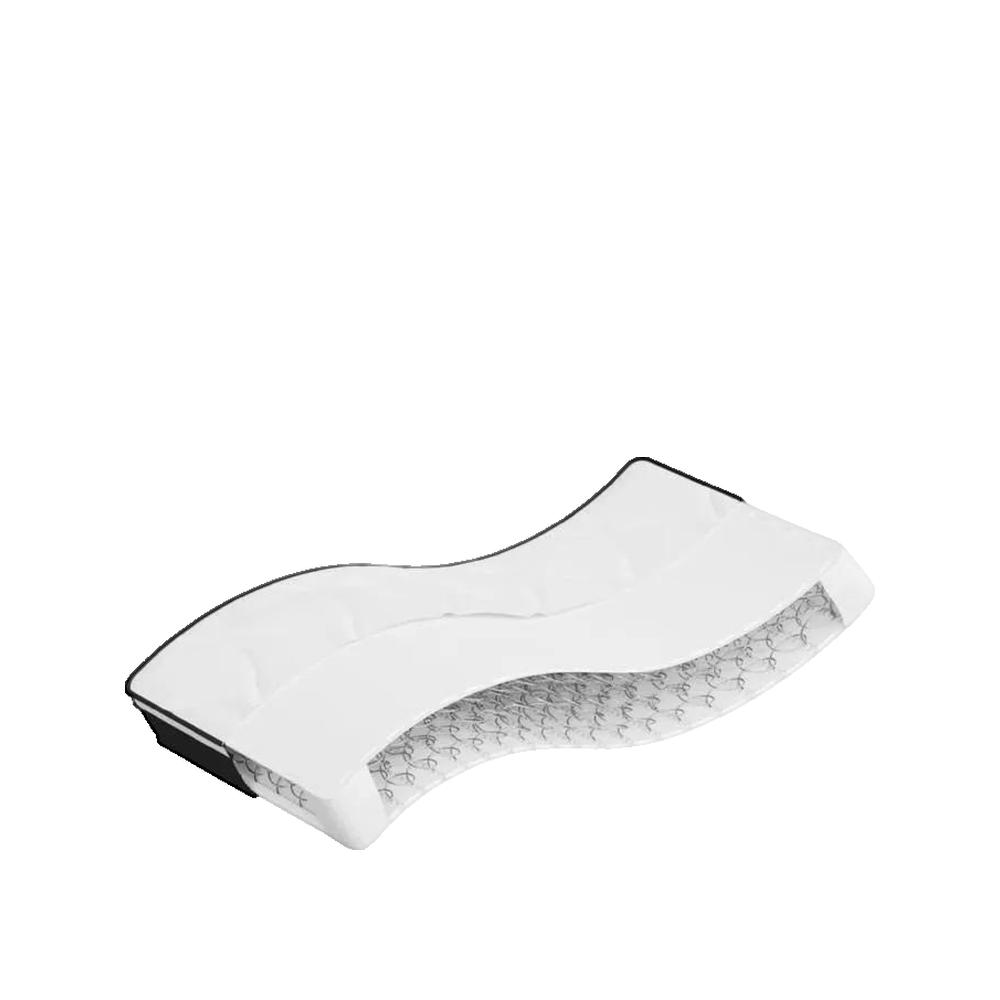 Materac sprężynowy bonnell vidaXL Średni 80x200 cm Biały przewiewny komfortowy