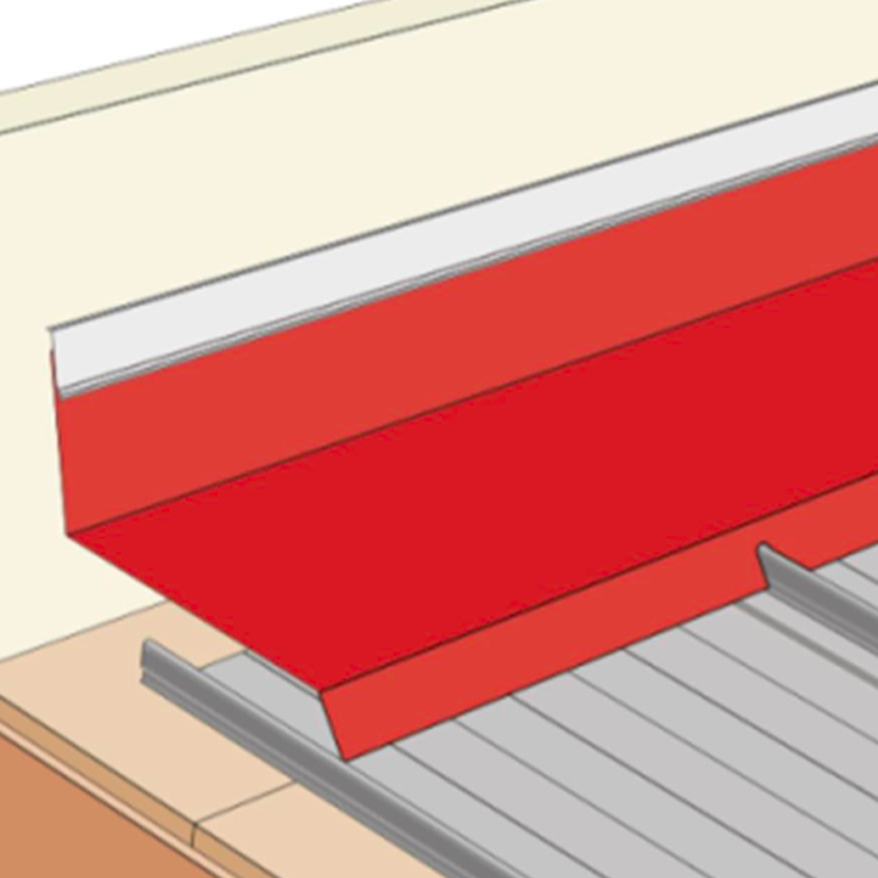 Faitage contre mur Longueur 2,10m - Gris Anthracite RAL 7016 - 2