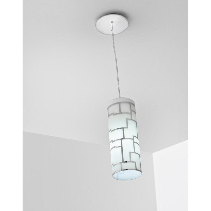 BAYMAN-Suspension Acier & Verre Ø10.5cm - - 3