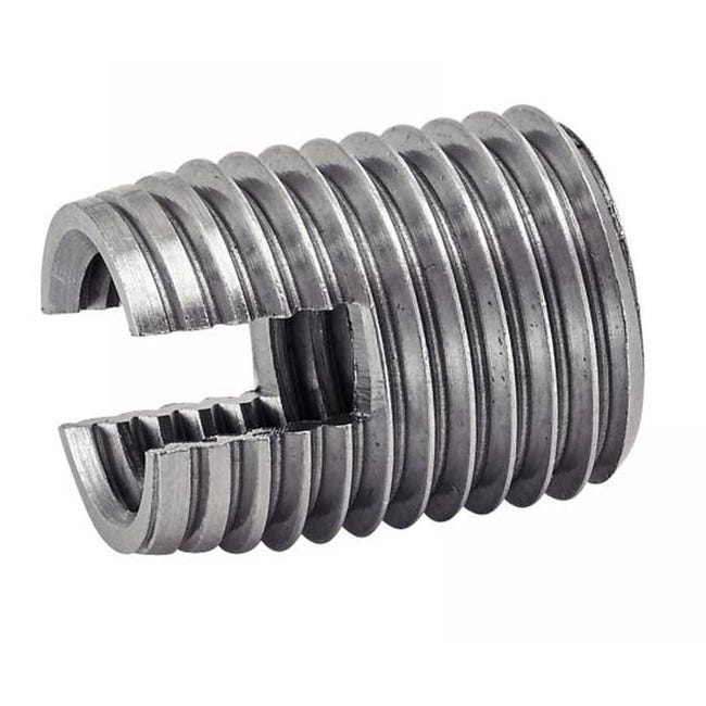 10 Inserts Filetés Métal 16 mm - Inox A1 - D-Work | Leroy Merlin