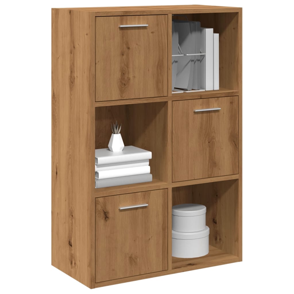Bibliothèque pour Séjour en Bois Marron H. 30 x l. 60.5 x P. 30 cm - 2