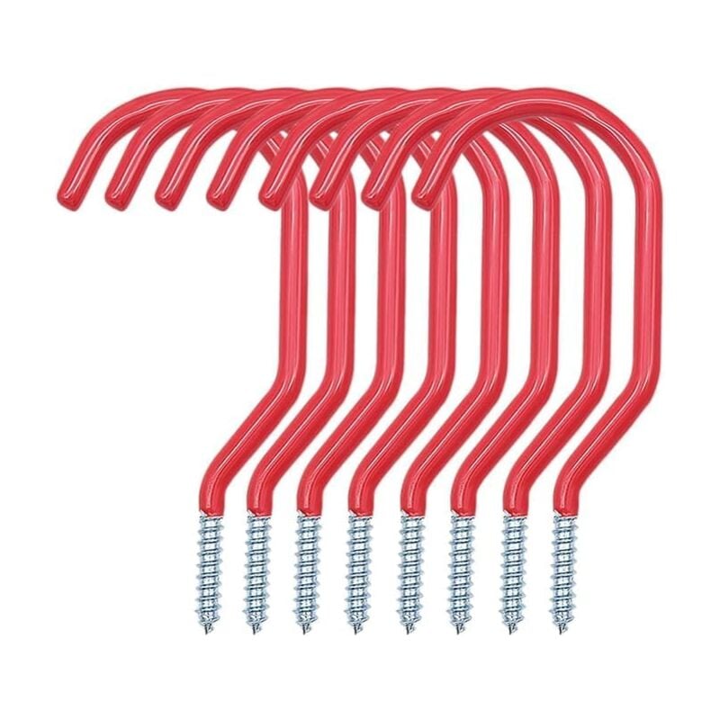 TTYSHIP® 6 Pièces Crochet A Suspendre Garage, Crochet En S De Garage Velo 19cm Pour Échelle, Vélo, Support Chevron, Organisateur D'outils Jardin