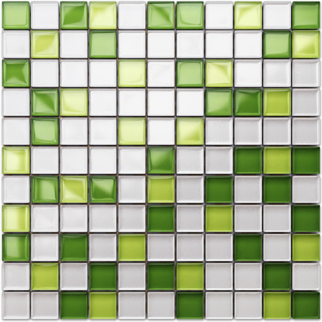 Mosaico per bagno cucina da interno in vetro Apple marshmallow