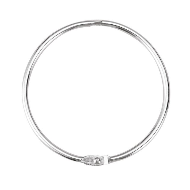 (60 mm), 20 peças, anel de cortina de chuveiro de metal, fácil de abrir e fechar, pacote com 20 fivelas de anel de cortina de prata para banheiro