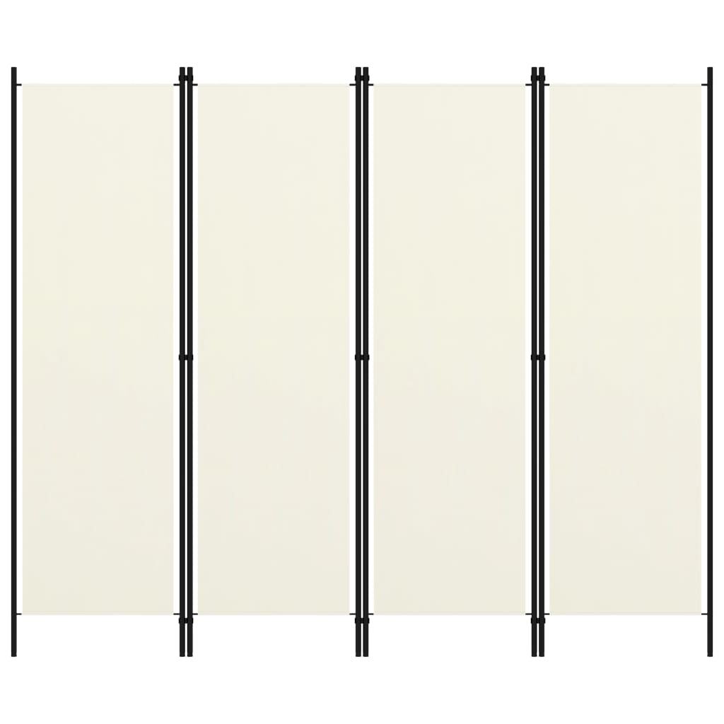 Maison exclusive - biombo divisor de 4 paneles blanco 200x180 cm