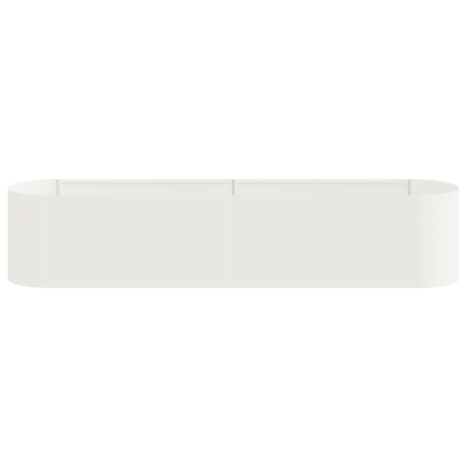 vidaXL Jardin surélevé Blanc 200 x 40 x 40 cm - 4