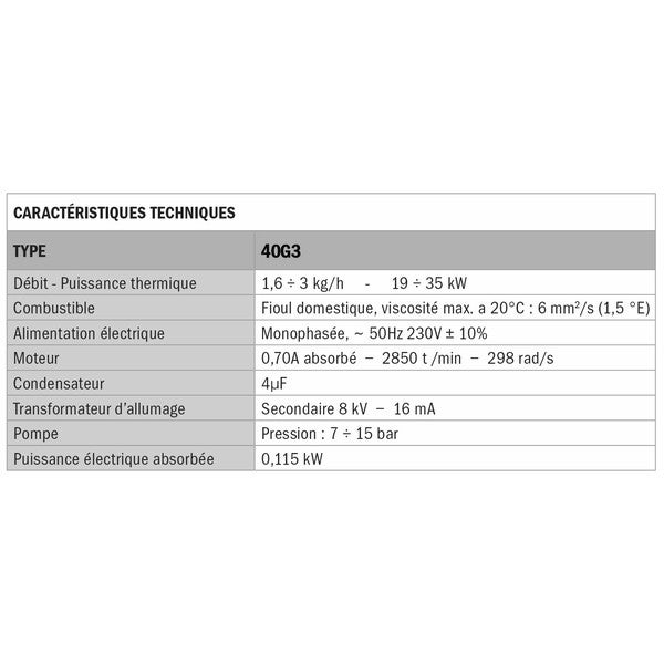 Brûleur Fioul 15-35kW RIELLO Millenium Bio 40 G3 - 20181378 - 5