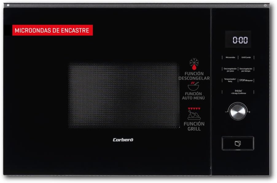 Corbero Negro Microondas Cmicm20glninteg 20L 800W - Imagen 2