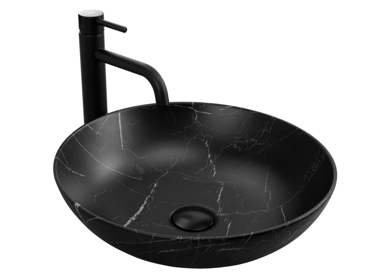 Umywalka Nablatowa Rea Fibo Czarny 40,5 X 40,5