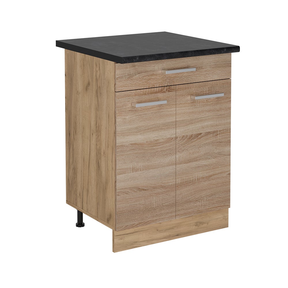 Vicco Szafka dolna do kuchni R-Line, Sonoma, 60 cm z szufladą, BP Antracyt