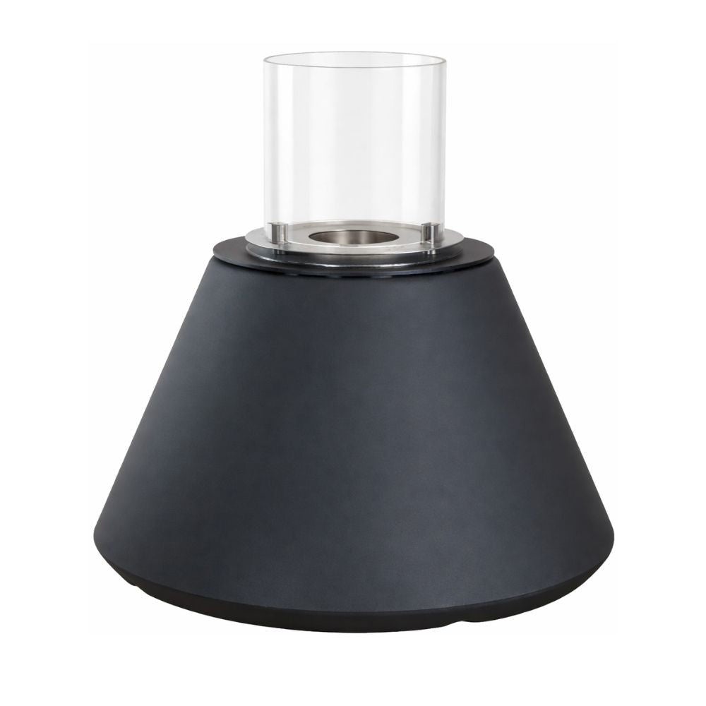 Chimenea de bioetanol de suelo chimenea de suelo para interior exterior chimenea quemador de acero inoxidable 1,5 l 30 m² vidrio templado 60x56 cm