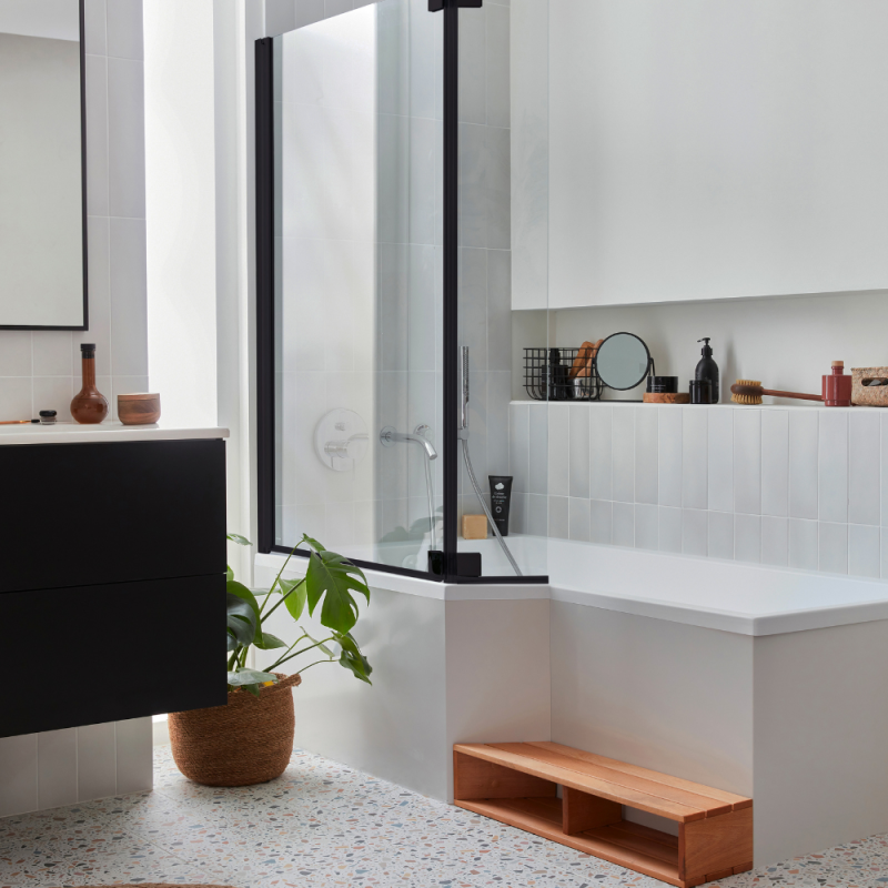 Pack baignoire bain douche 160 x 90 JACOB DELAFON Neo version gauche + tablier en angle - 2