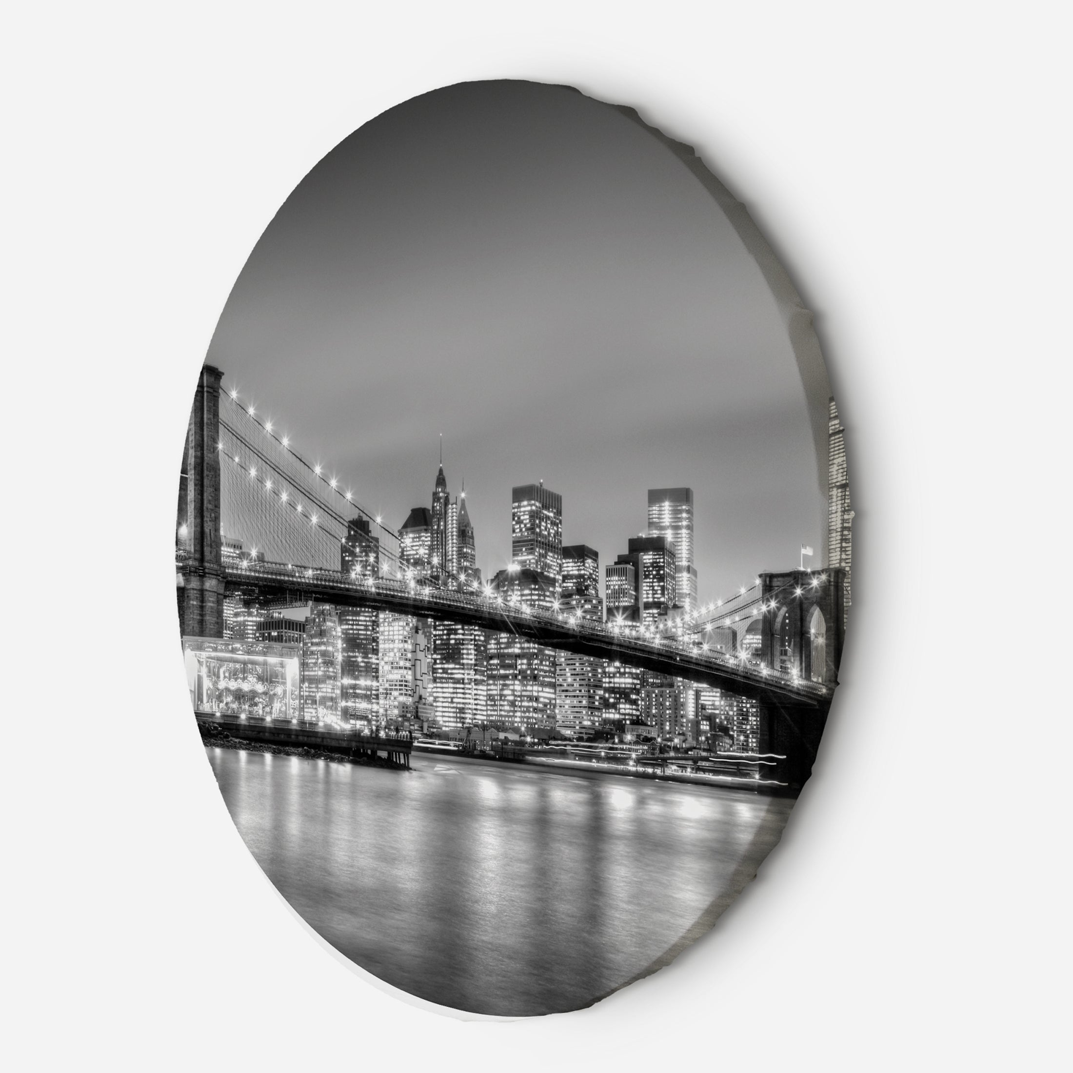 Okrągly obraz, Brooklyn Bridge NY 80x80