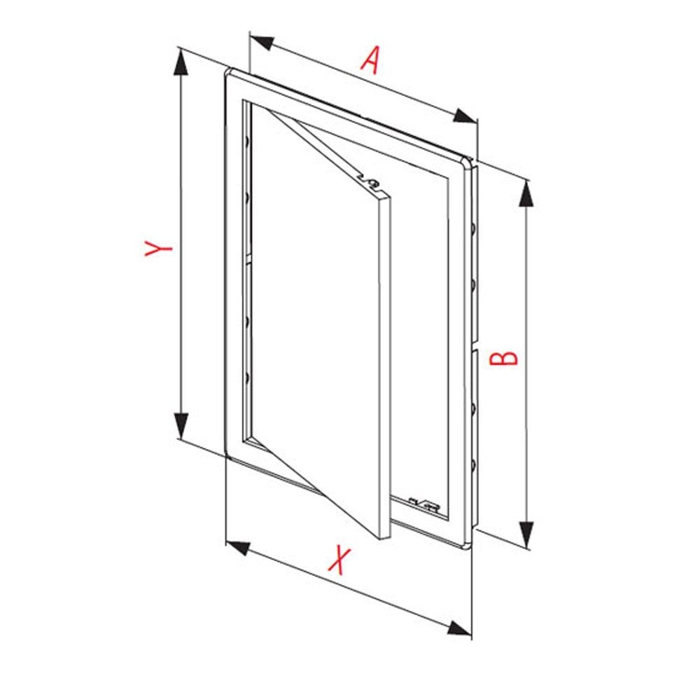 400x400mm Visite Tipper PVC White PVC - 4