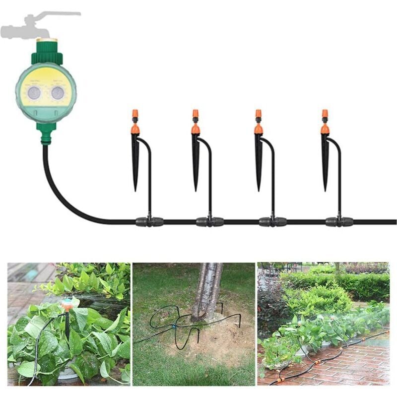 Programmateur d'Arrosage-Automatique Numérique Multifonctionnel Minuterie avec Contrôleur d'Arrosage Numérique d'Affichage pour Le Jardin Pelouse - 3
