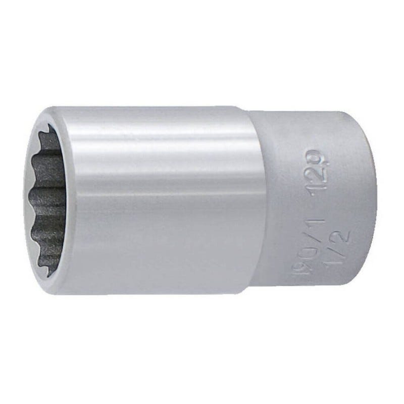 Douille 3/4" 12 Pans Courte 43 Mm – Profil Flank Traction Haute Qualité