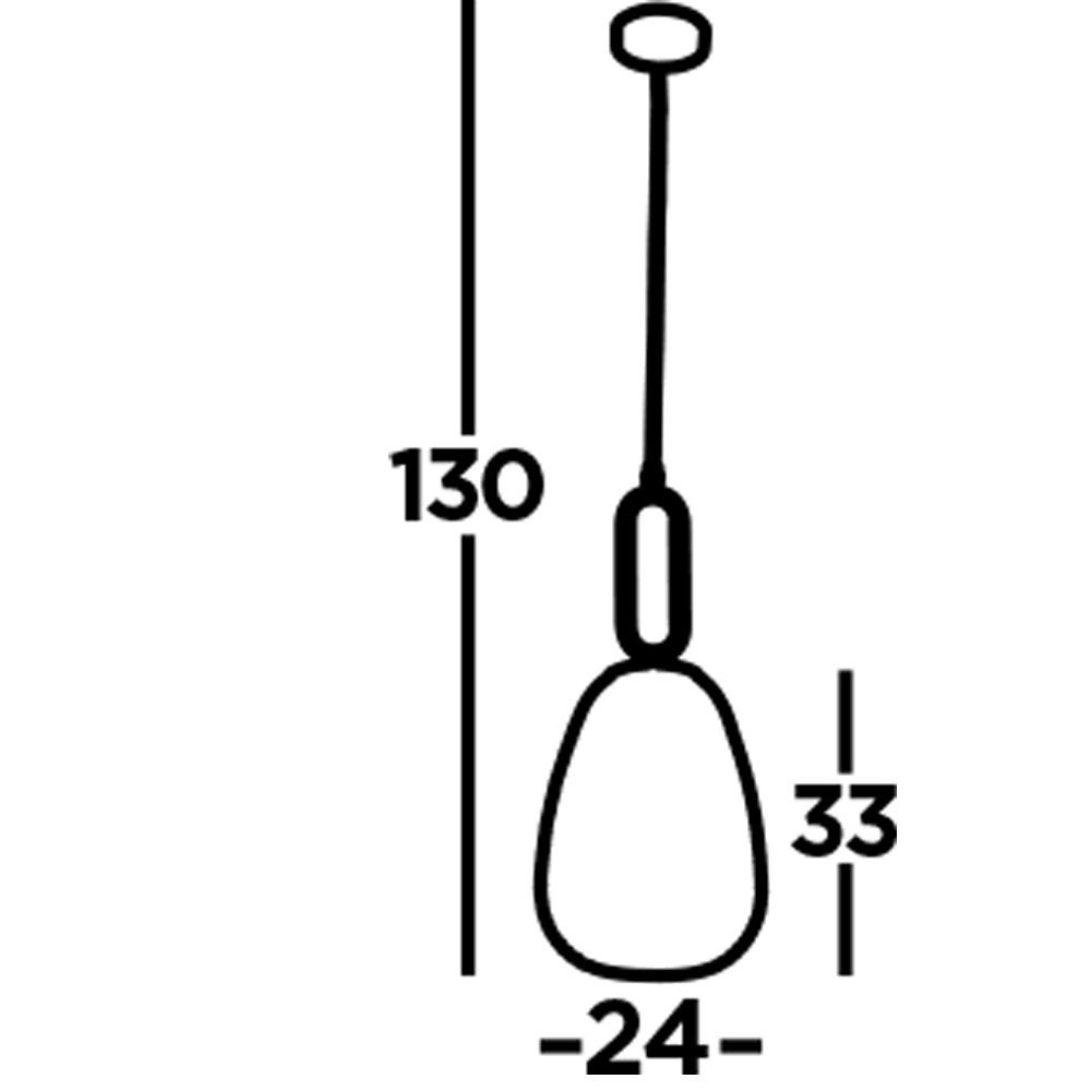 Suspension ELIXIR 1L métal nickel satine,verre strié nervuré transparent E27 max 60w diamètre 24cm - 9
