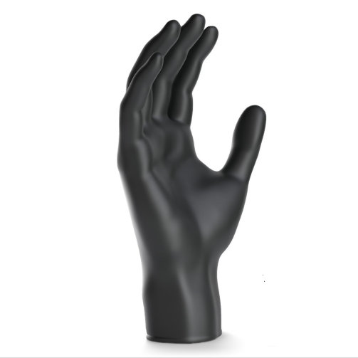 vidoelettronica 100 guanti in Nitrile M Neri senza polvere, senza lattice, ipoallergenici, guanti per Estetisti, Tatuatori, Ambiti Medici, Manipolazione degli Alimenti guanti monouso (m