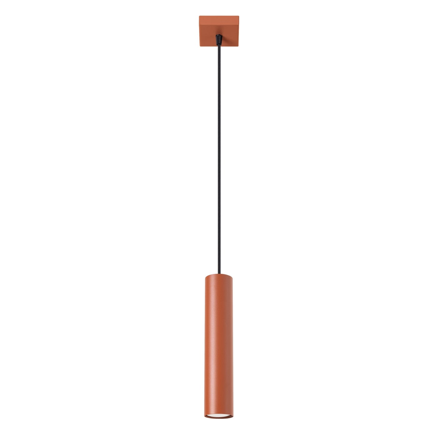 Lampa wisząca Lagos ochra czerwona 1xGU10x10W nowoczesna wym: 118 x 8 x 8 cm metal Sollux Lighting