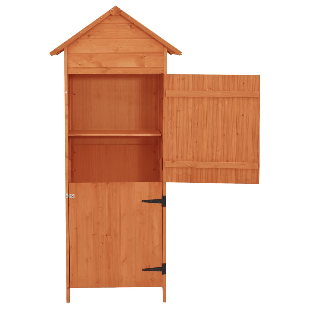 Armoire de rangement de jardin Marron 42,5x64x190 cm - 3