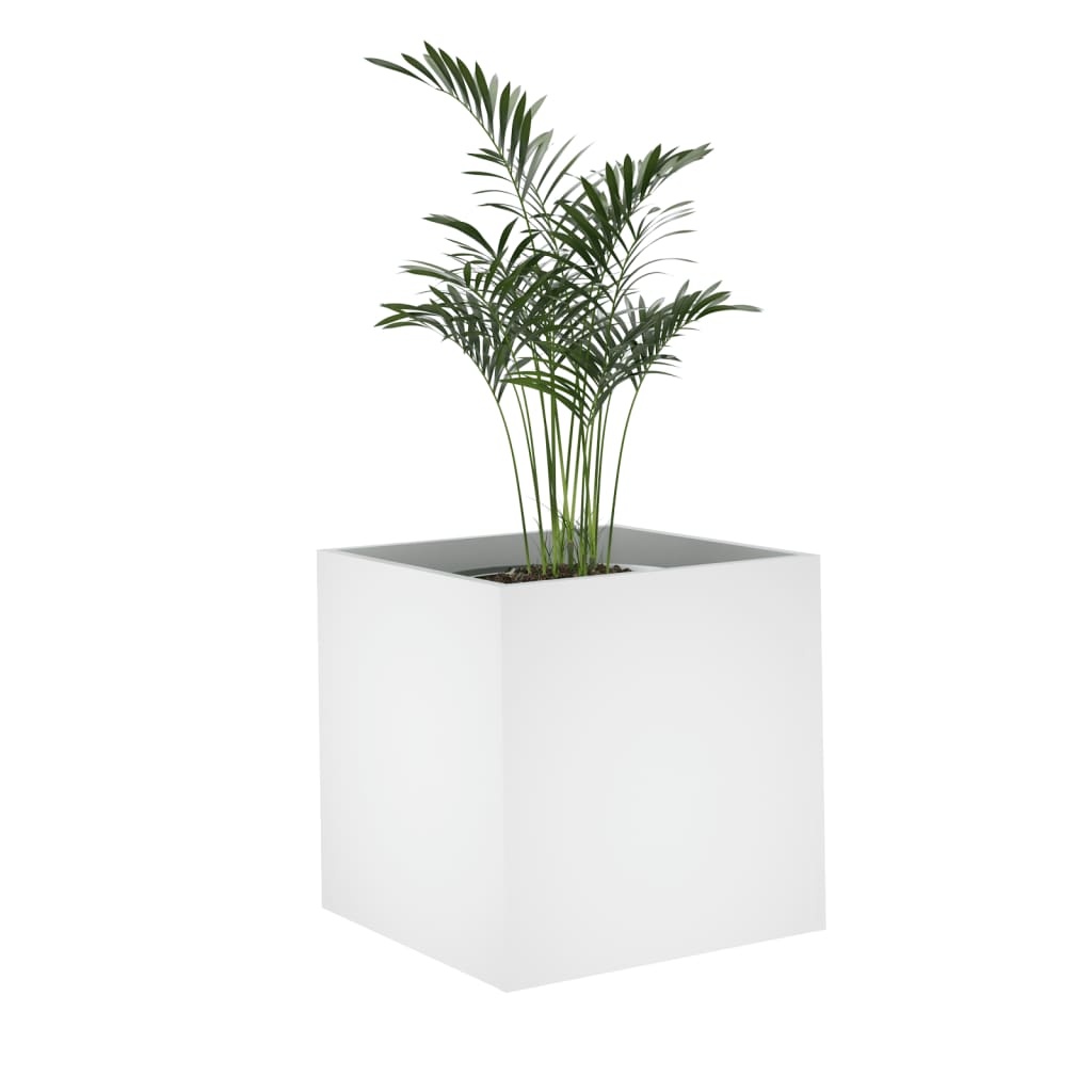 Jardinière | Bac à fleurs | Pot de fleurs Blanc 40x40x40 cm Bois d'Ingénierie332773 - 4