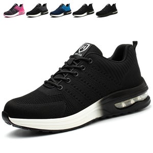 Scarpe Antinfortunistiche Leggere Uomo E Donna Con Lacci A Rotella E Punta In Acciaio – Traspiranti, Suola In Gomma E Soletta Kevlar Antiperforazione, Taglie 38-46 EU