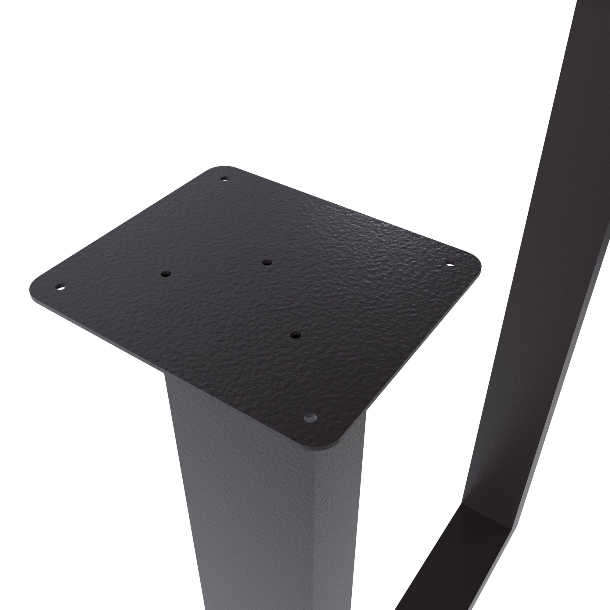 Set de 2 pieds de table Holsted rectangulaires en acier 40 x 28 cm [en.casa] - 6