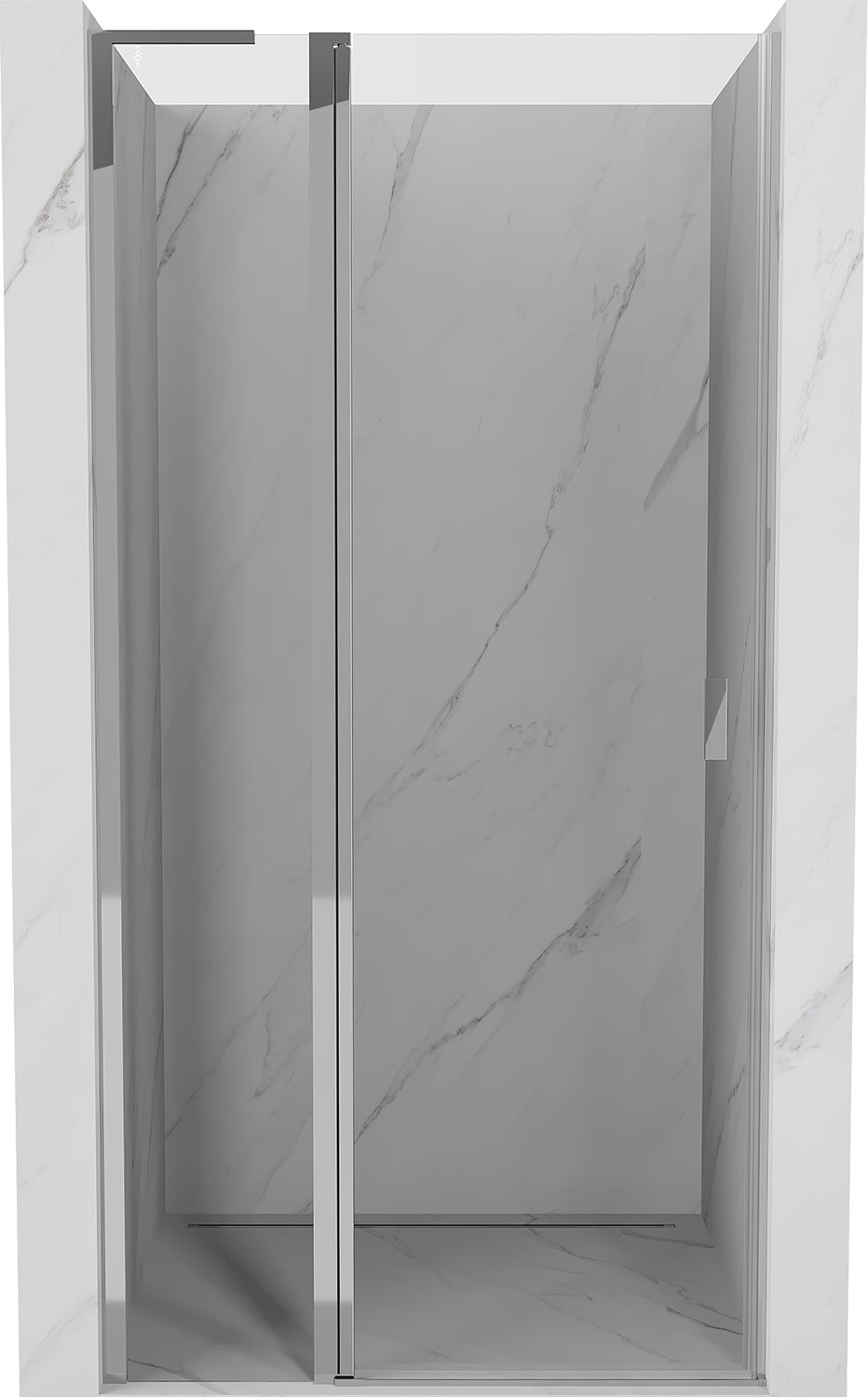 Mexen Mist L drzwi prysznicowe uchylne 120 cm, transparent, chrom - 8A4L-120-000-01-00