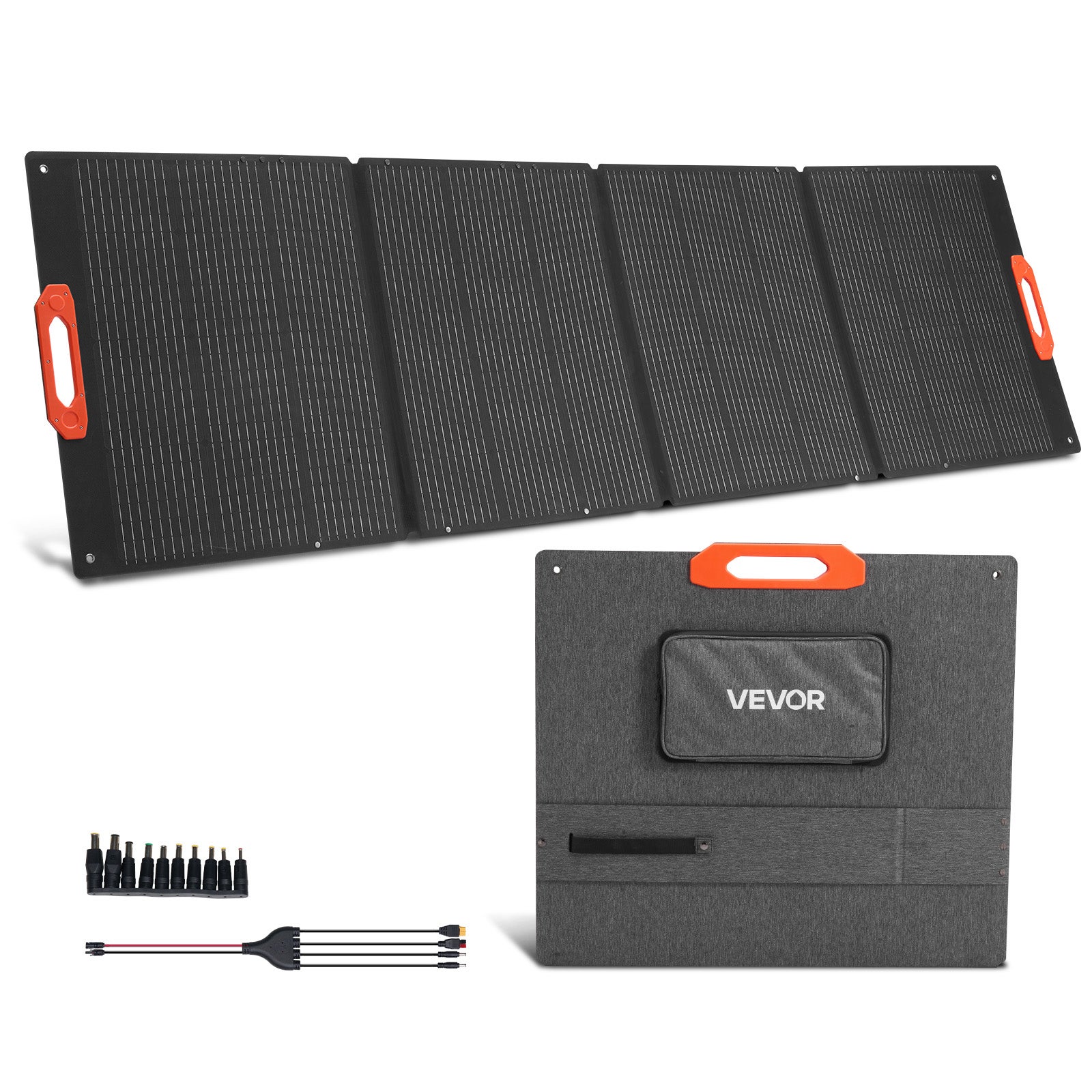 Panel solarny skladany VEVOR 300W monokrystaliczny przenosny sprawnosc 22 23 procent kemping