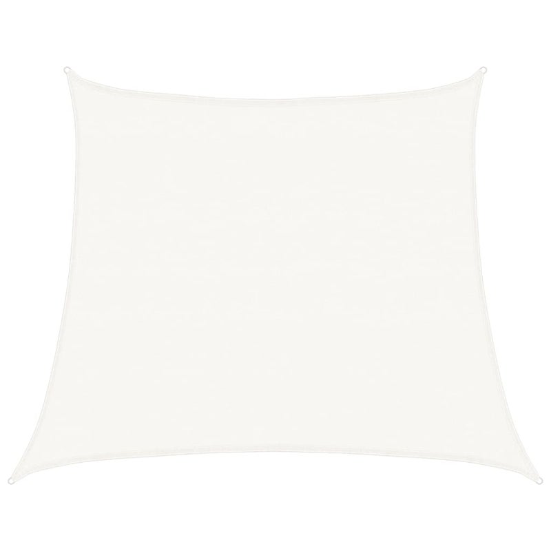 Biały żagiel przeciwsłoneczny 160 g/m² 4/5 x 4 m wykonany z HDPE, osłona przeciwsłoneczna do ogrodu, tarasu lub balkonu