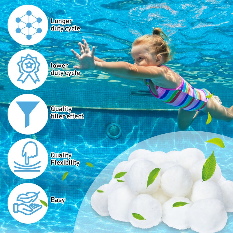 Sfere filtranti 1400 g, sfere filtranti per piscina per filtro a sabbia per acquario da piscina-Bianco | Leroy Merlin
