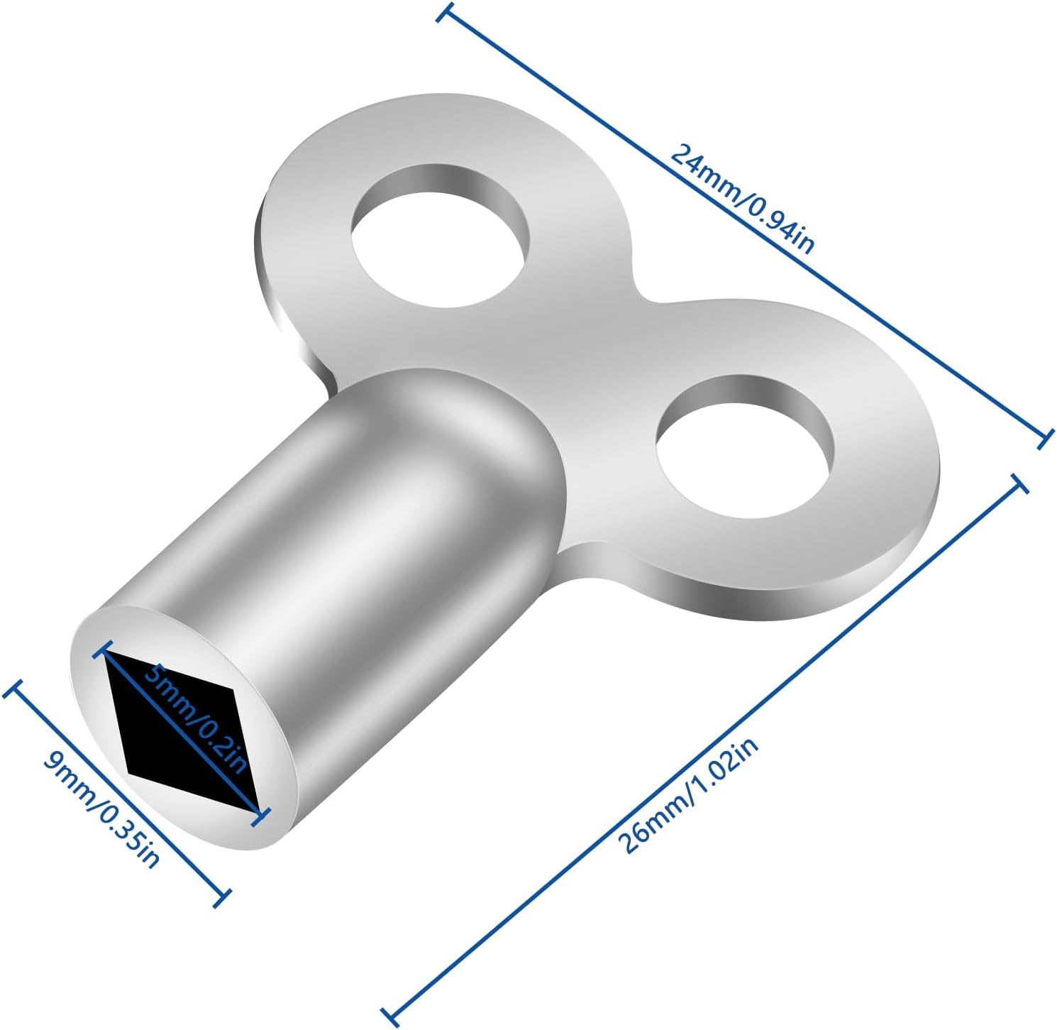 2x Clé De Purge Radiateur Pour Évent Type Horloge Outil De Plomberie | Leroy Merlin