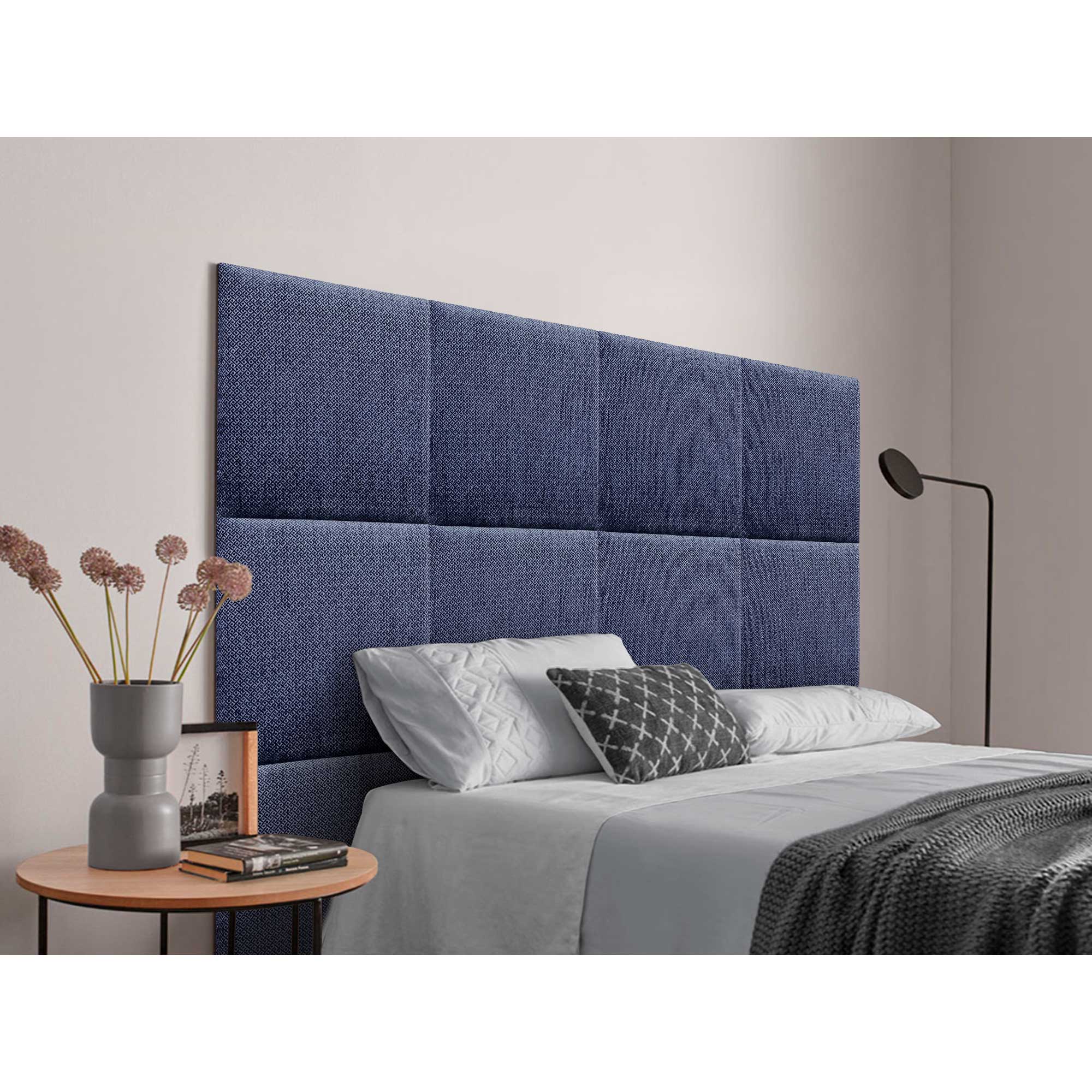 Testiera Letto Imbottita In Velluto Marrone - Pannelli Autoadesivi 120cm - Foto 9