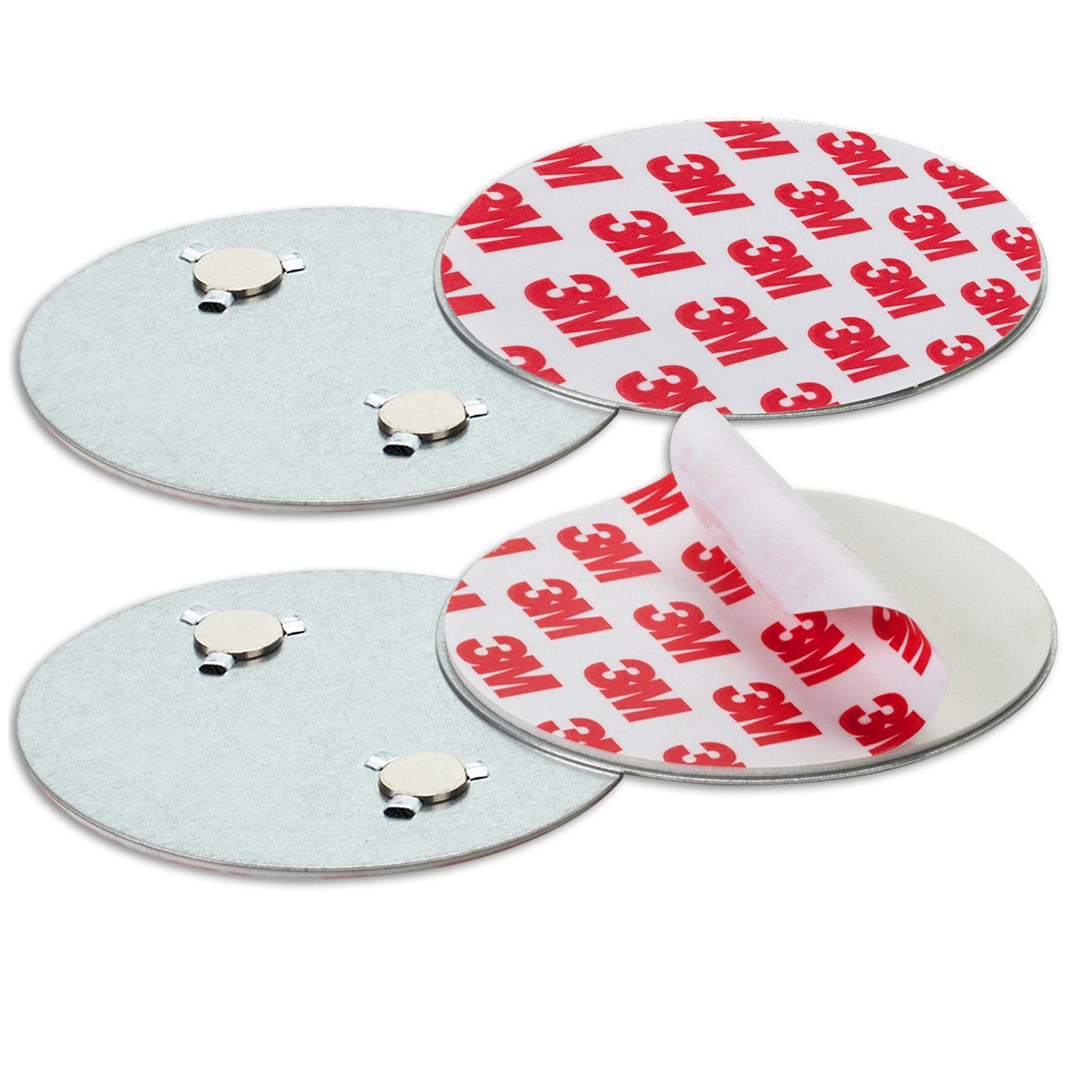 Support Magnétique Détecteur Fumée DeleyCON - Autocollant 3M - Diamètre 50mm - 2Pcs
