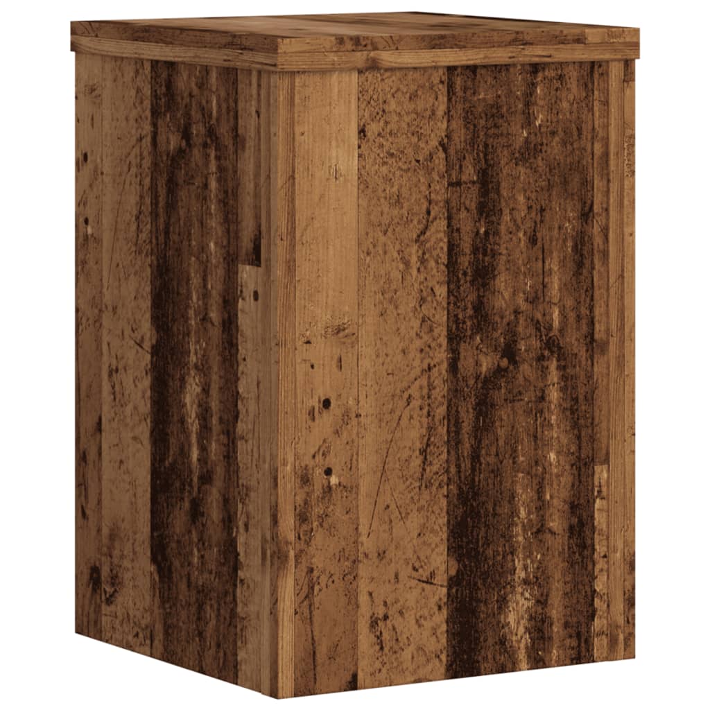 Support de plante, 2 pièces, bois ancien, 25 × 25 × 35 cm - 5