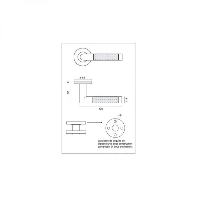 Maniglia A Tirante Per Porta - 4 Coudes - Decayeux - In Acciaio - Foto 6