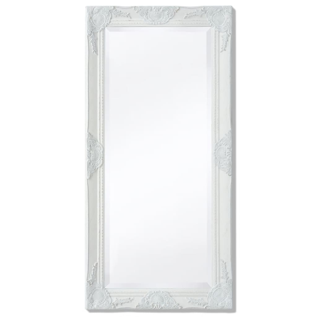Vidaxl Espejo De Pared Estilo Barroco 100X50 Cm Blanco , Leroy Merlin