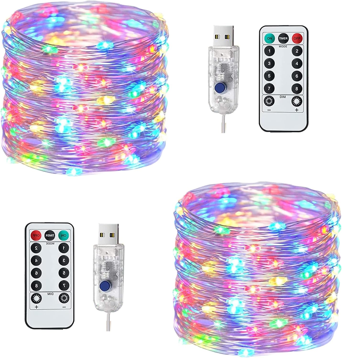 Lot de 4 feux stroboscopiques LED sans fil avec télécommande, rechargeables par USB, feux d'avertissement anti-collision étanches, feux LED sans fil pour voiture, moto, drone, avion, chariot de golf