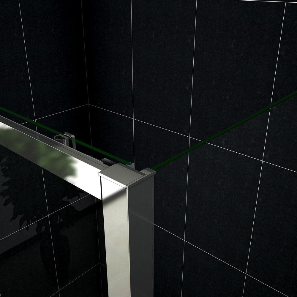 Océan Cabine de douche 120x70x190cm porte de douche + paroi latérale en verre trempé - 4